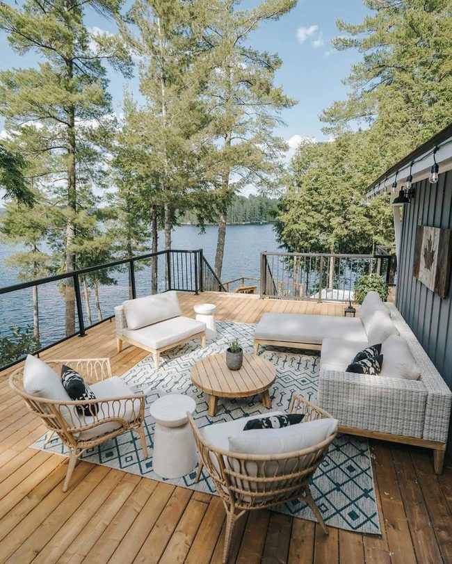 Wooden Deck Meets Water View