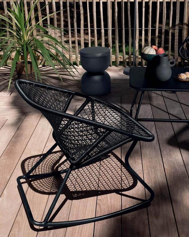 Black Sculptural Chair Statement