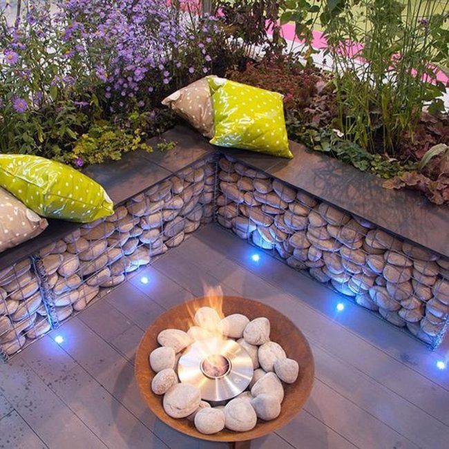 Stone Circle Fireplace Gathering