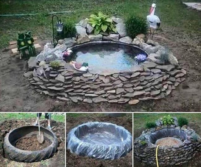 Stacked Stone Duck Pond Entry