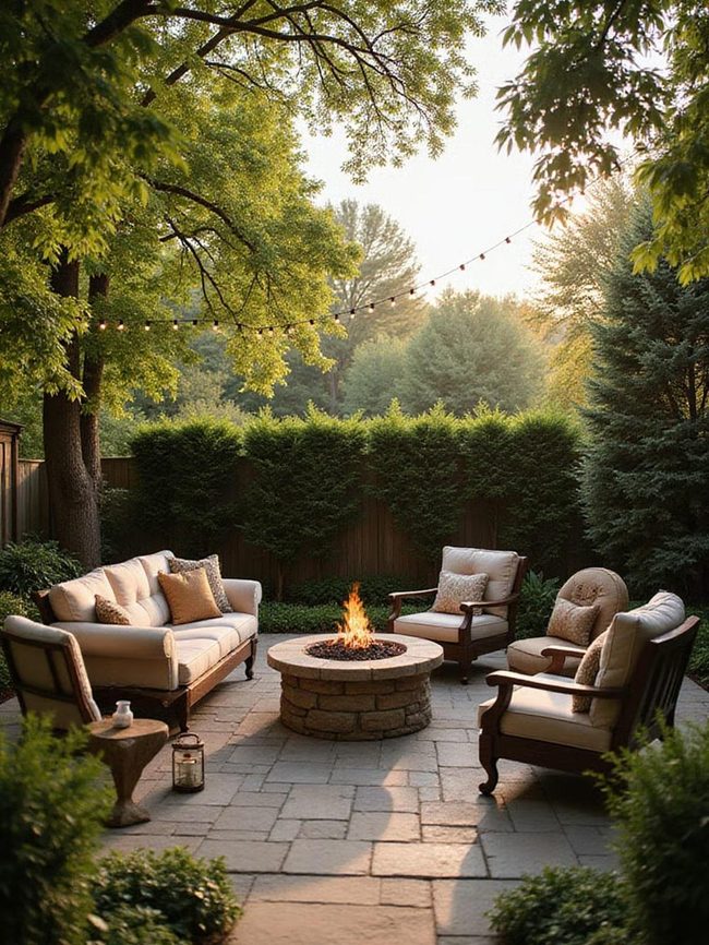 Water Feature Alfresco Living Space