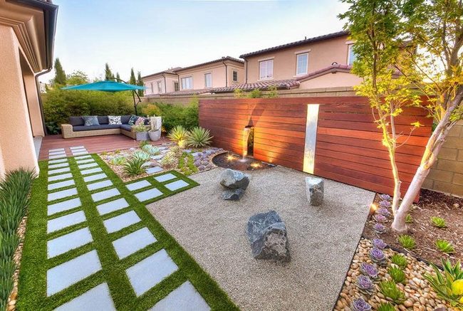 Uneven Stone And Plant Placement