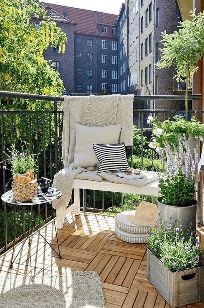 Wood Tiles Green Plants Perfect Escape
