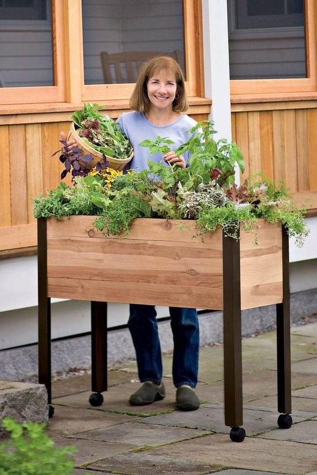 Mobile Wood Garden Beds