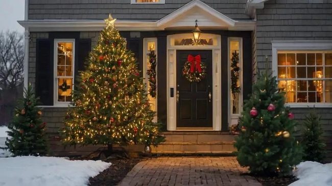 Open-Air Christmas Tree Statement Piece