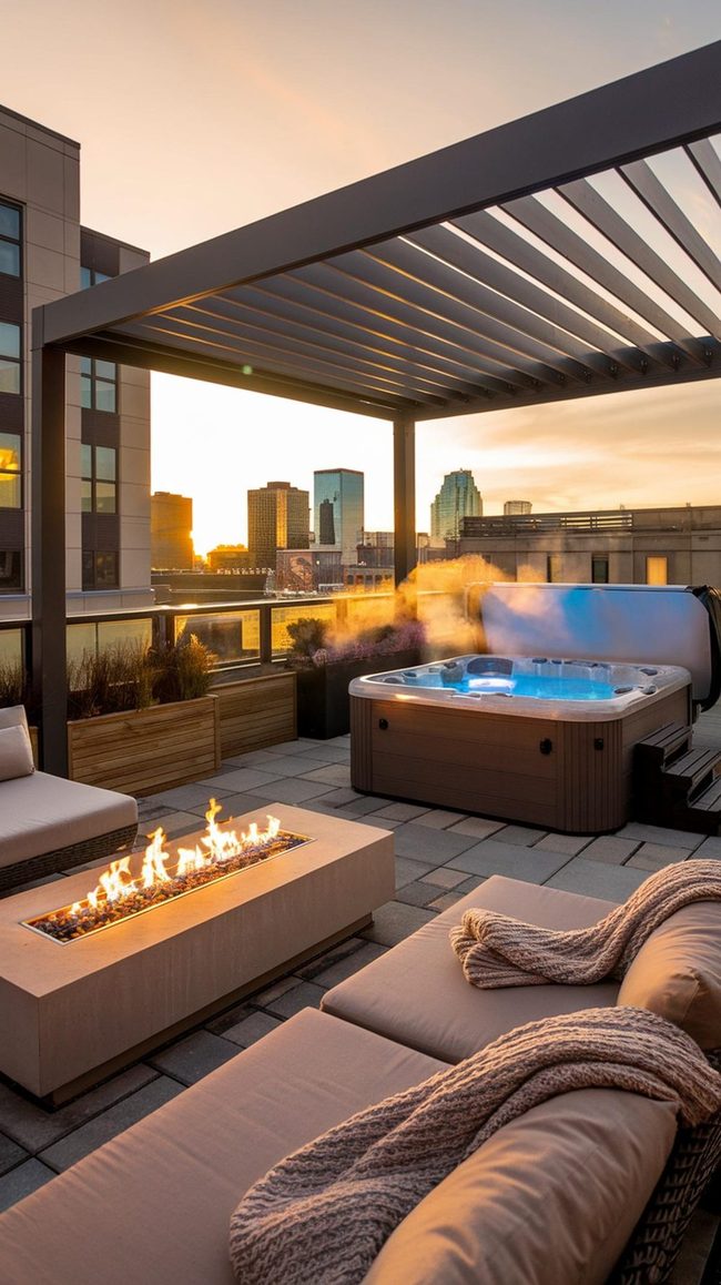 Four-Season Rooftop Gathering Space