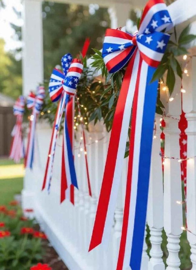 Red White Blue Ribbon Dancers