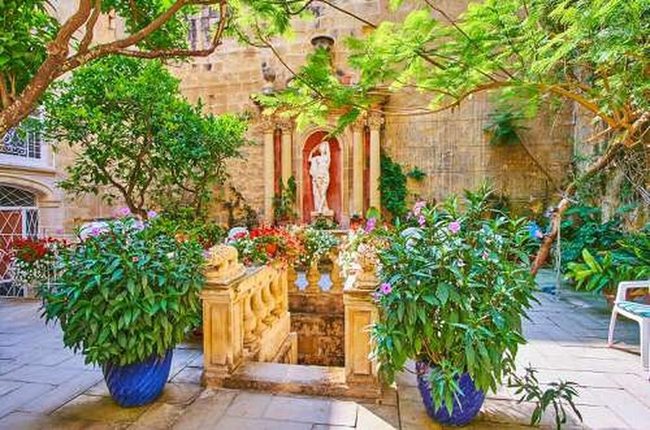 Terracotta Pots Mediterranean Stone Garden