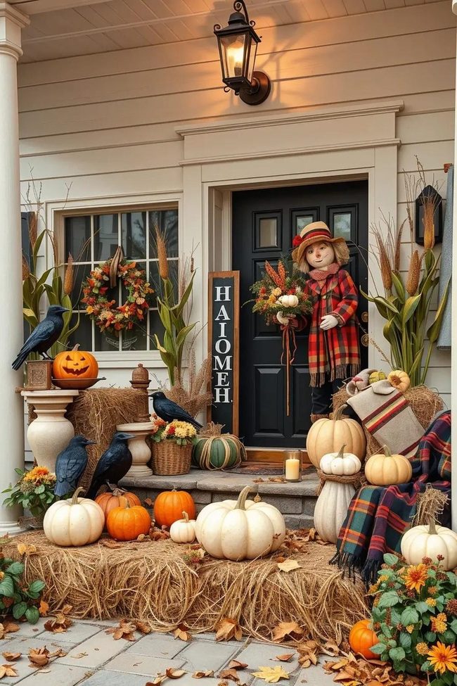 Harvest and Halloween Porch Fusion