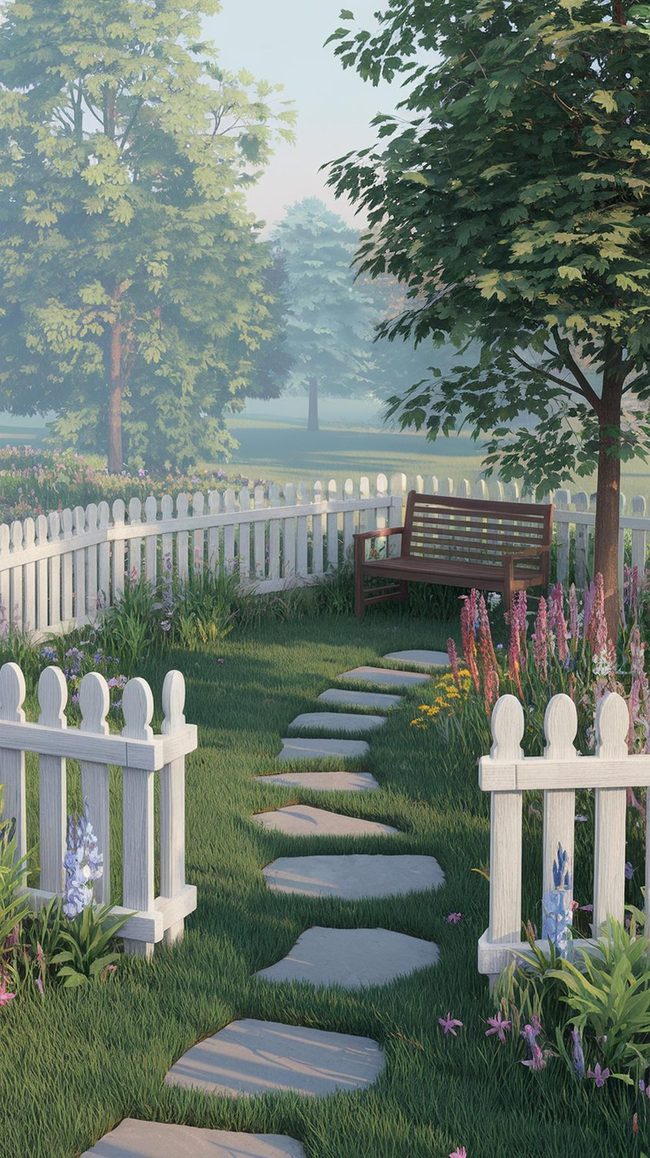 White Picket Fences Terrace Boundary