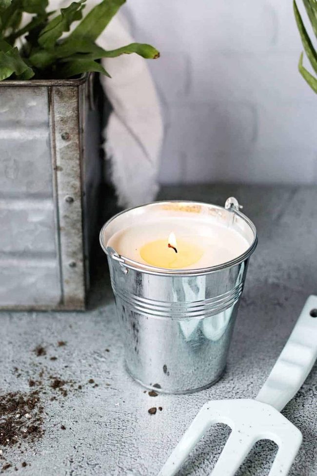 Citronella Candles In Tin Cans