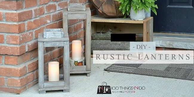 Handcrafted Wooden Garden Lanterns