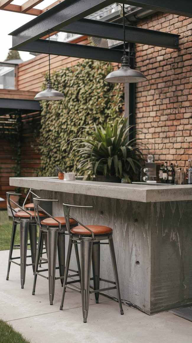 Steel and Weathered Grain Bar