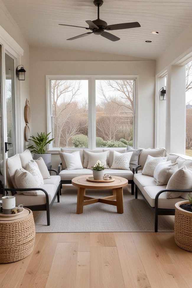 Neutral Layers Minimalist Porch