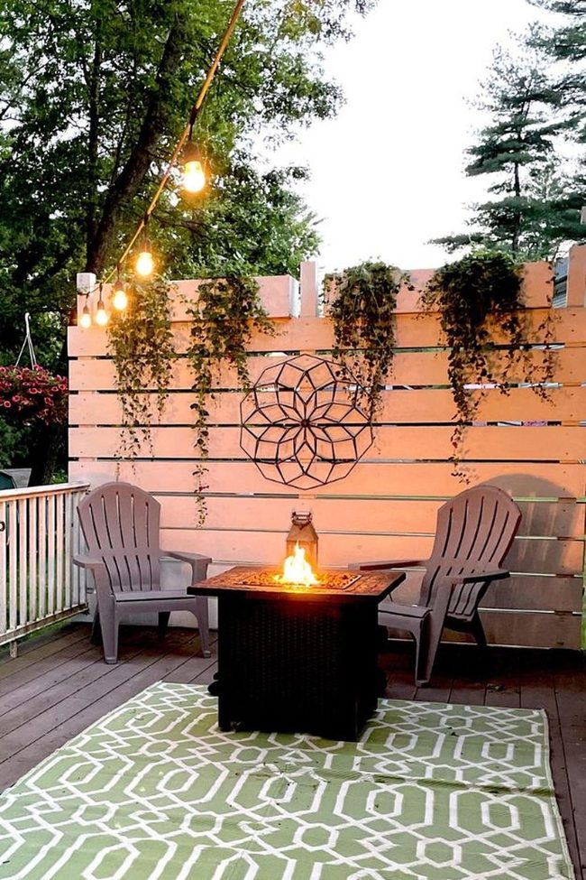 Composite Deck With Green Wall