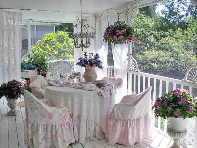 Pink Bloom Porch Retreat