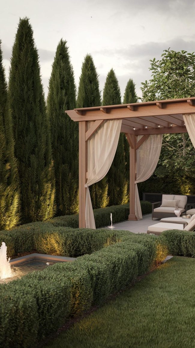 Green Layered Privacy Retreat
