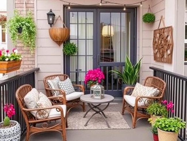 Patio Art Enlarges Balcony Space