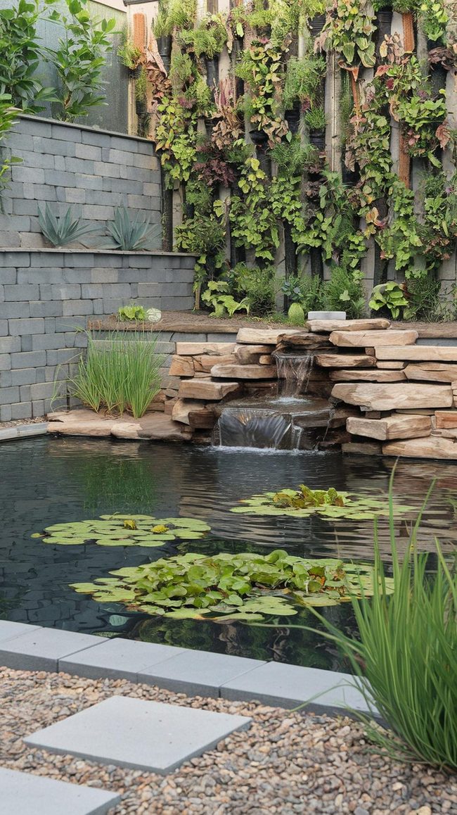 Solar-Powered Pond Ecosystem
