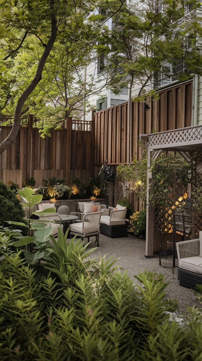 Tall Raw Timber Fence Privacy Walls