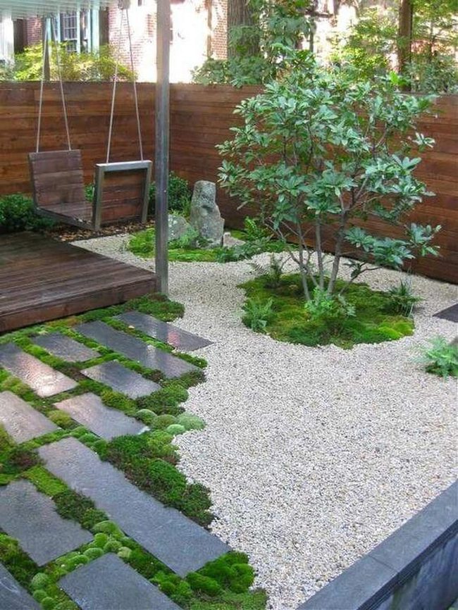 Gravel Paths Through Living Moss