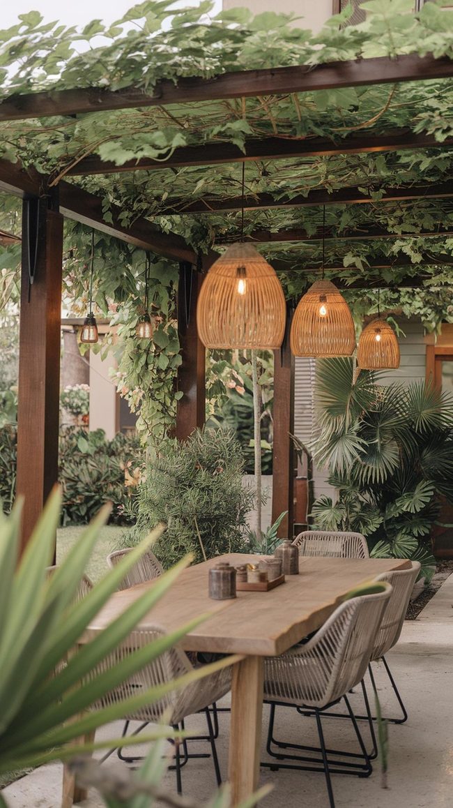 Pure Grain Tropical Dining Setup