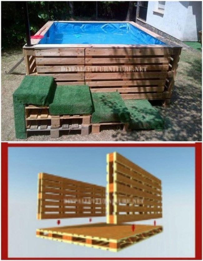 Wooden Pallet Water Basin