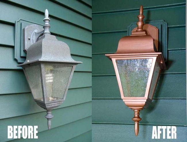 Copper Penny Lanterns Catch Sunlight