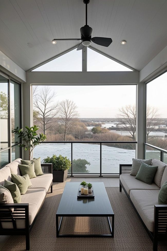 Transparent Railings Current Porch