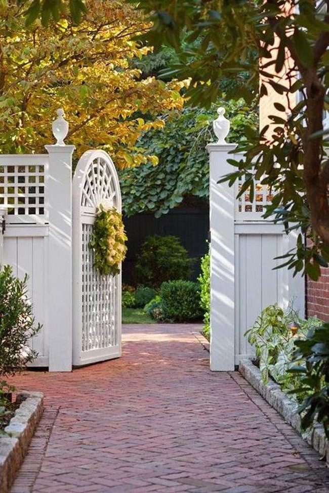 White Garden Gate Pure Elegance