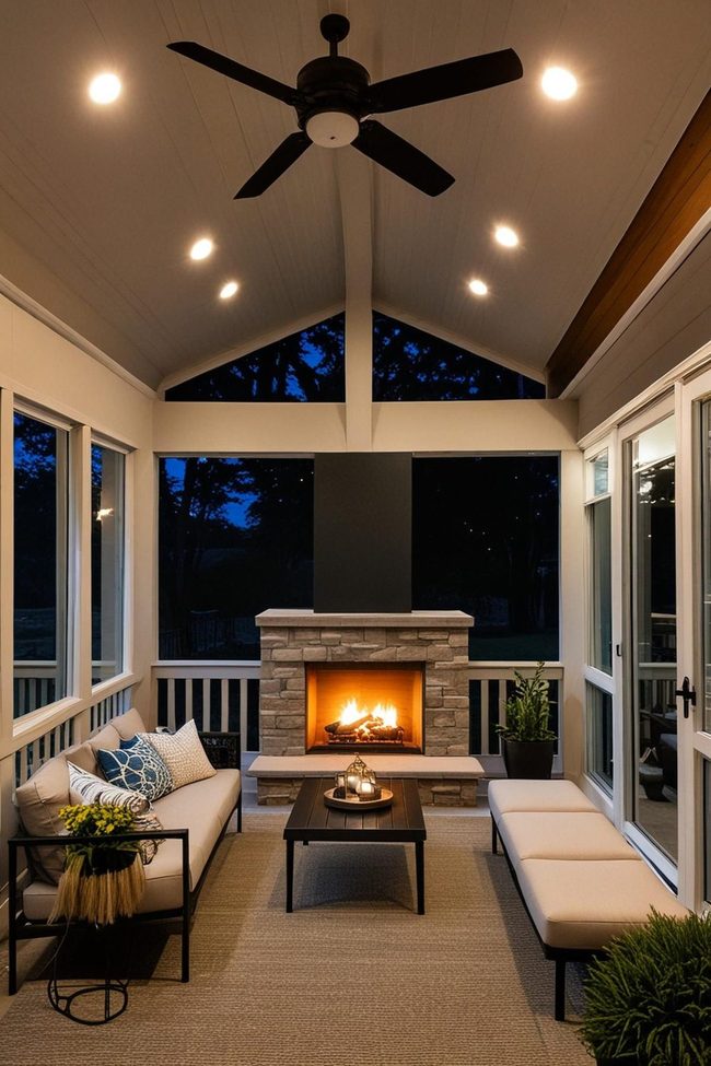 Smart Lighting Transforms Three-Season Porch