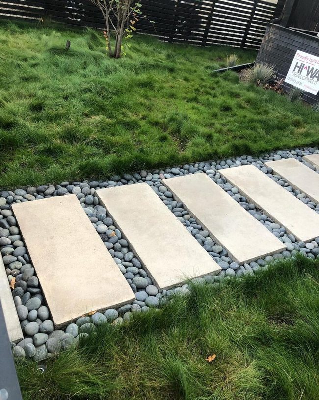 Stone Path Through Living Green