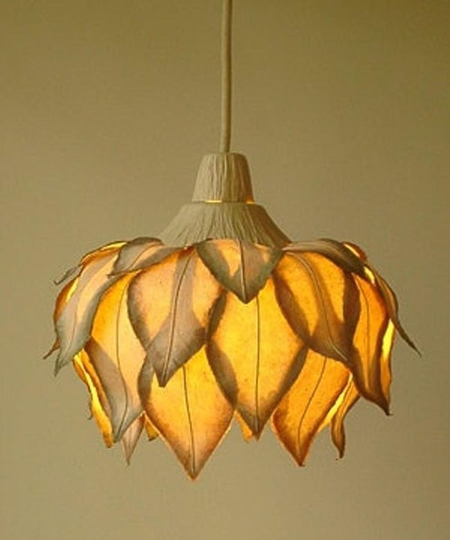 Golden Leaf Pendant Lights
