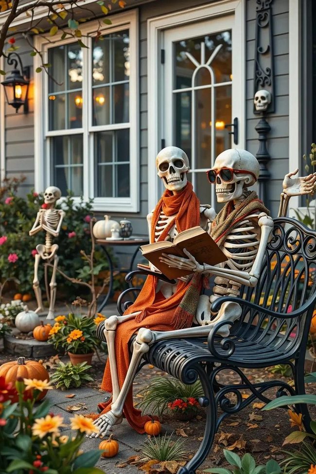 Skeletons Living Everyday Landscape Life