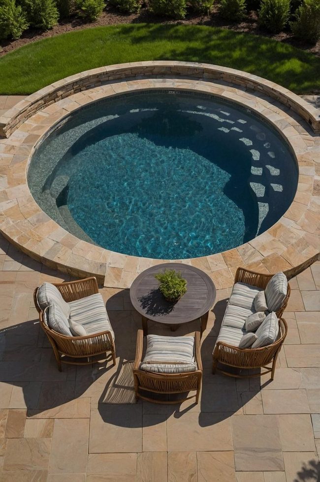 Poolside Gathering Spaces With Shade