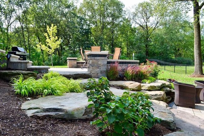 Stone Steps Through Natural Slope
