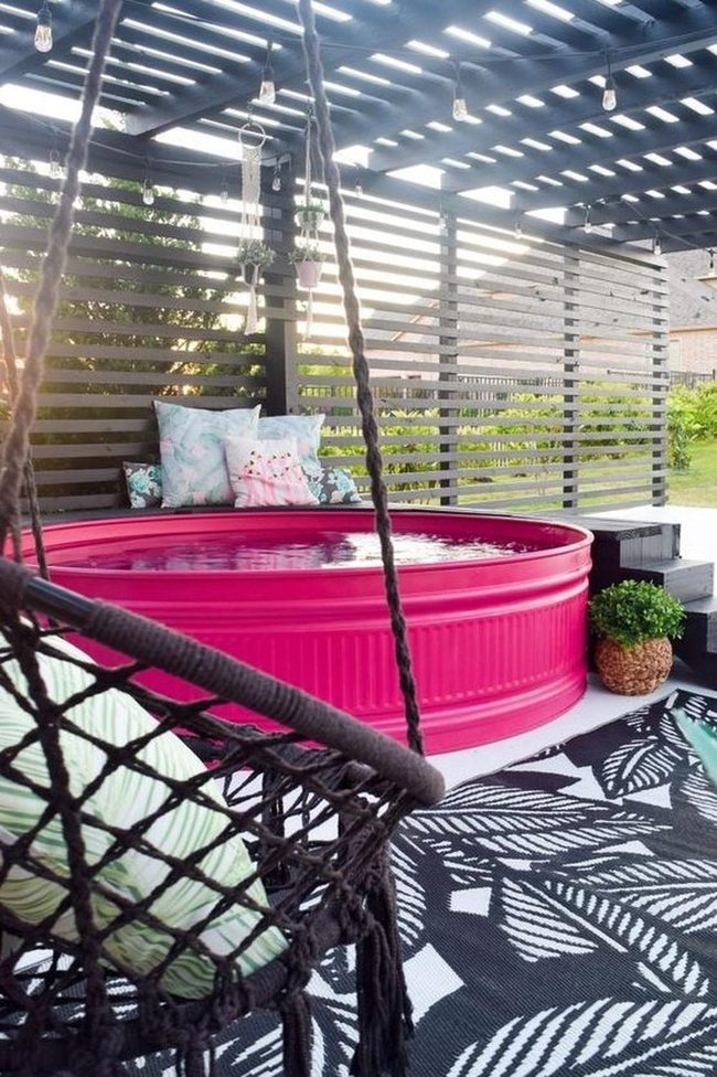 Pink Tub And Botanical Deck Retreat