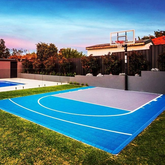 Blue Court Meets Pool Paradise