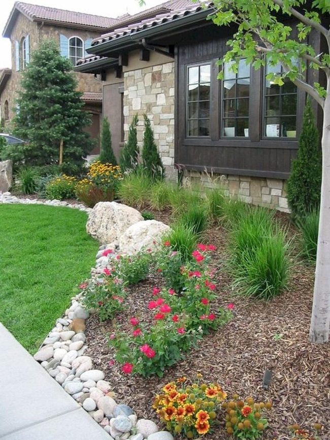 Red And Yellow Garden Entry