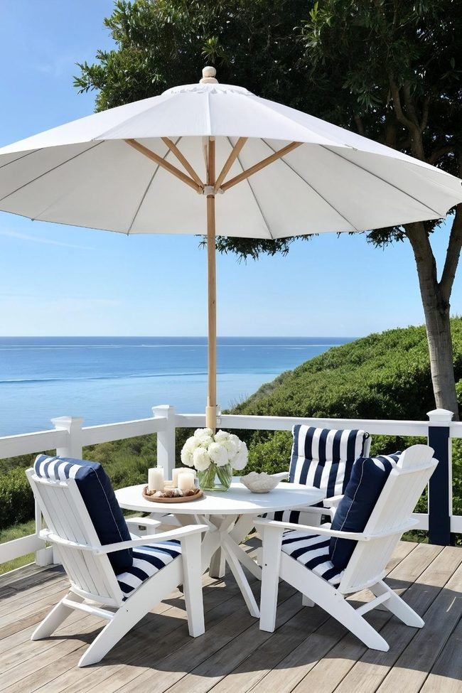 Whitewashed Oak And Ocean Blue Retreat