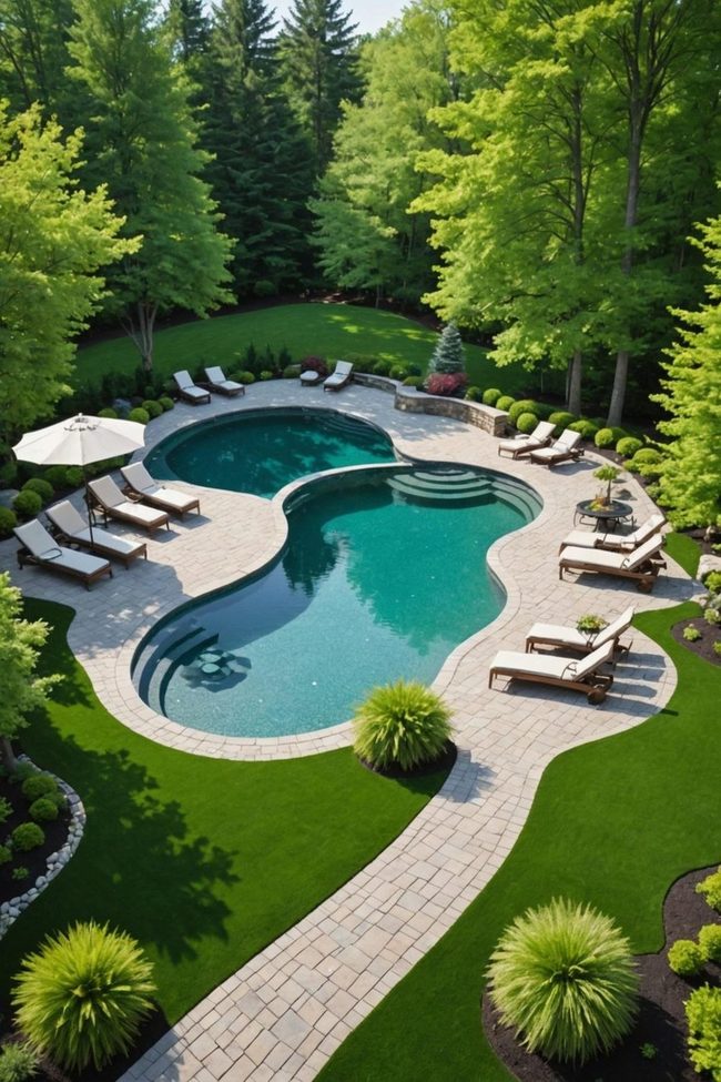 Curved Deck Meets Artificial Green