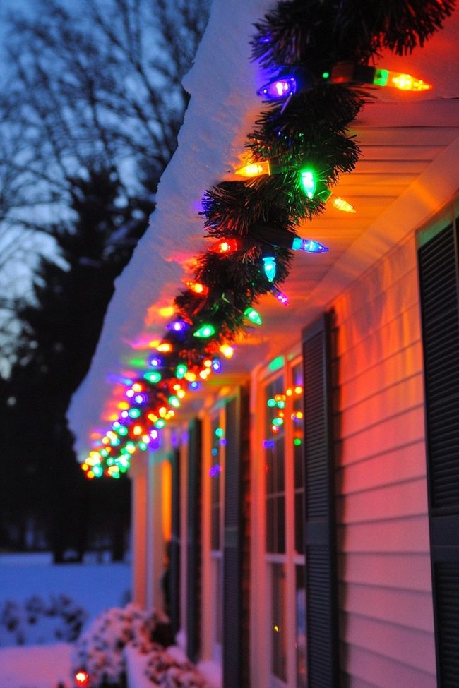 Red And Green Lantern Garland