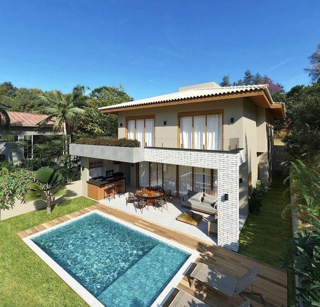 Clean Lines, Water, Modern Escape