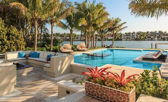 Poolside Paradise Blue Water Escape
