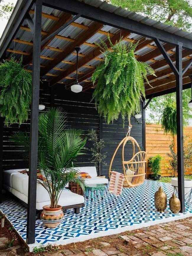 Tiles, Plants, Hanging Retreat