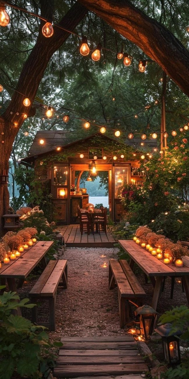 Starlit Canopy For Outdoor Gathering