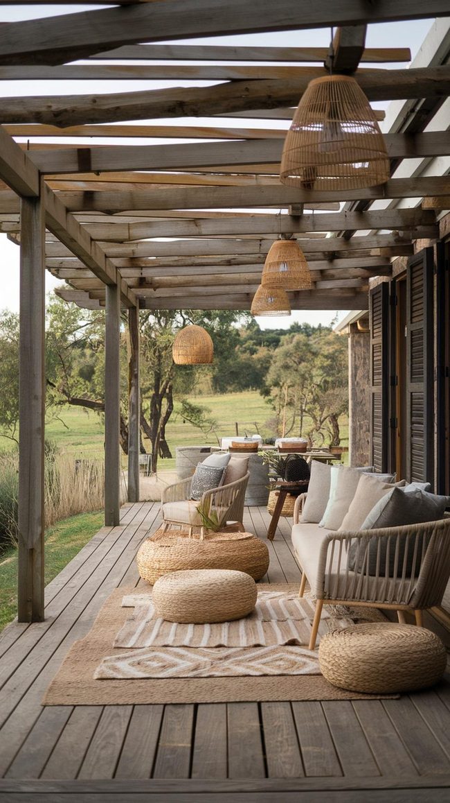 Timber Beams With Natural Warmth