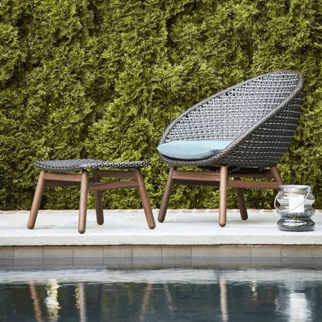 Modern Sculptural Poolside Seating