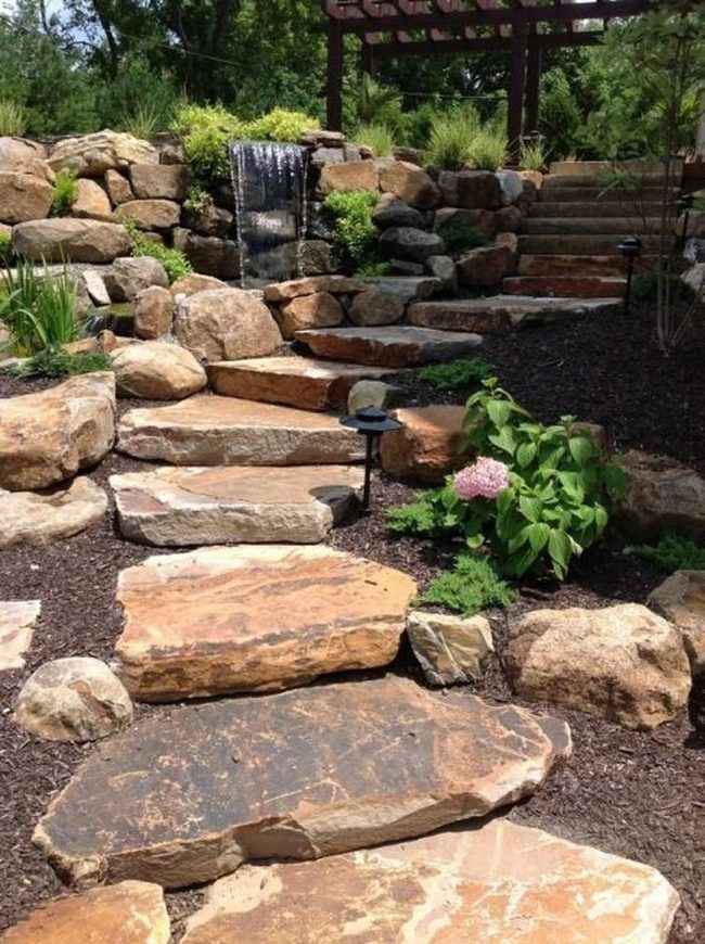 Stone Path Through Living Green