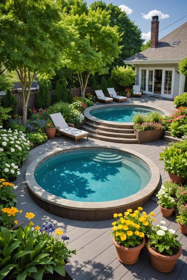 Green-Edged Deck Railing Gardens